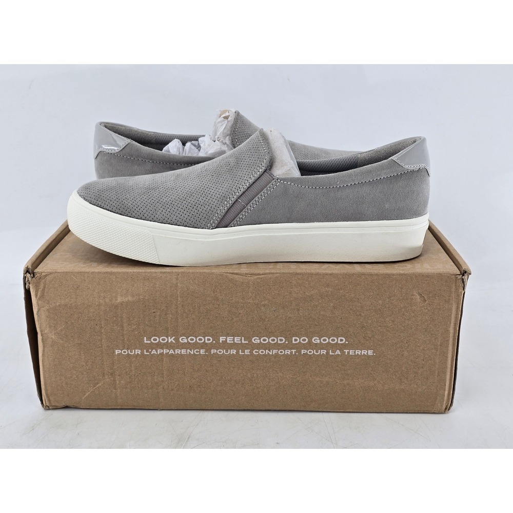 Dr.‎ Scholl's Nova Slip On Sneakers Womens Size 8 Soft Grey Perforated - New